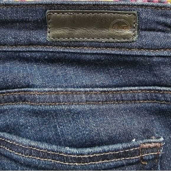 AG Adriano Goldschmied The Stilt Cigarette Leg Skinny Jeans Faded Leg Dark Wash - Picture 7 of 11